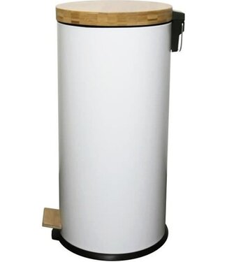 Step Trash Bin 30 L – Matte White