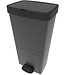 Keukenprullenbak 70 liter met dubbel compartiment – Grijs