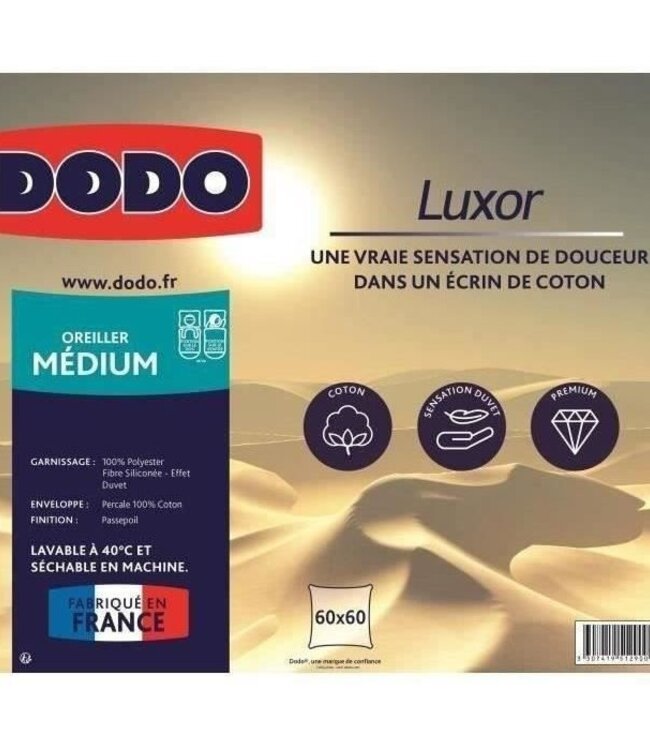 Pillow 60x60 cm – 100% Cotton – Down-Like Effect