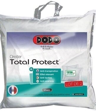 DODO Set van 2 Total Protect Kussens 65x65 cm – Wit – Anti-Mijt & Hygiënisch