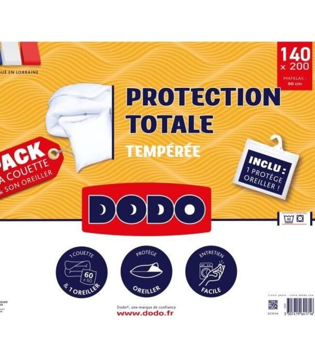 Bedding Protection Set: Duvet 200x200 cm + Pillowcase + 1 Pillow Protector