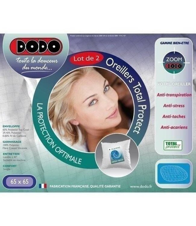 Total Protect Pillows 65x65 cm – White