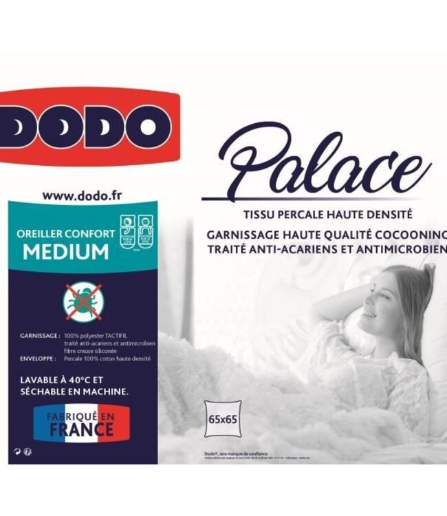 Percale Anti-Mite Pillow PALACE 65x65 cm