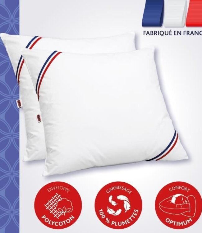 Set of 2 MERIBEL Plumettes Cushions 60x60 cm