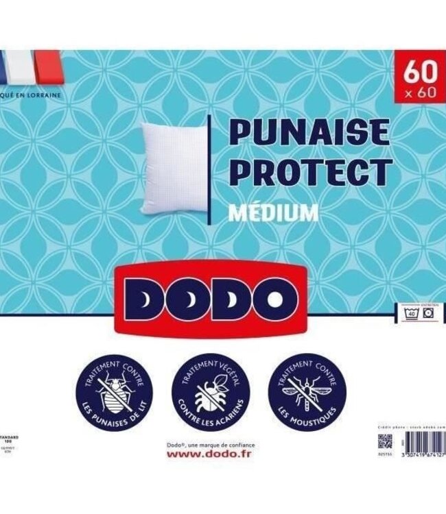DODO Medium Pillow 60x60 cm – Anti-Insect & Anti-Mite – White
