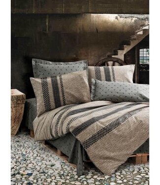 AUCUNE Aarde Harmonie – Dekbedovertrek 220x240 cm + 2 Kussenslopen 60x60 cm – 100% Katoen – Bruin