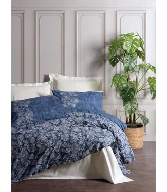 AUCUNE Dekbedovertrek Ocean Blue 220x240 cm + 2 kussenslopen 60x60 cm, 100% katoen – Blauw