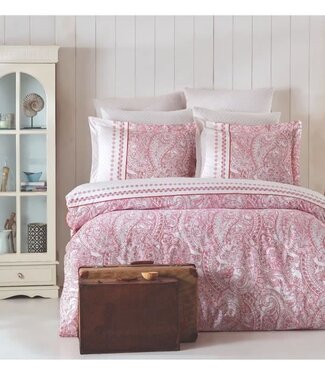 AUCUNE Dekbedovertrek Pink Blossom 220x240 cm + 2 kussenslopen 60x60 cm, 100% katoen