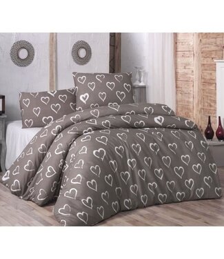AUCUNE Dekbedovertrek Cocoa Comfort 220x240 cm + 2 kussenslopen 60x60 cm, 65% katoen / 35% polyester