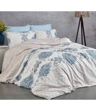 AUCUNE Dekbedovertrek Blue Lagoon 220x240 cm + 2 kussenslopen 60x60 cm, 100% katoen