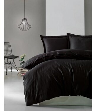 AUCUNE Dekbedovertrek Midnight Satin 220x240 cm + 2 kussenslopen 60x60 cm, 100% satijnkatoen