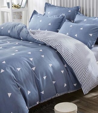AUCUNE Dekbedovertrek Ocean Blue 220x240 cm + 2 kussenslopen 60x60 cm, 65% katoen / 35% polyester