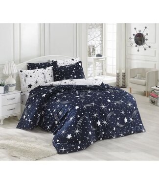 AUCUNE Dekbedovertrek Snow Whisper 220x240 cm + 2 kussenslopen 60x60 cm, 65% katoen / 35% polyester