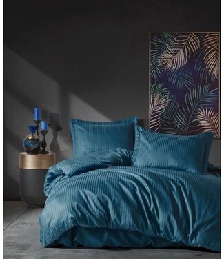 AUCUNE Dekbedovertrek Ocean Satin 220x240 cm + 2 kussenslopen 60x60 cm, 100% satijnkatoen