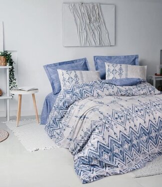 AUCUNE Dekbedovertrek Ocean Blue 220x240 cm + 2 kussenslopen 60x60 cm, 100% katoen