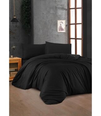 AUCUNE Dekbedovertrek Noir Elegance 220x240 cm + 2 kussenslopen 60x60 cm, 100% katoen