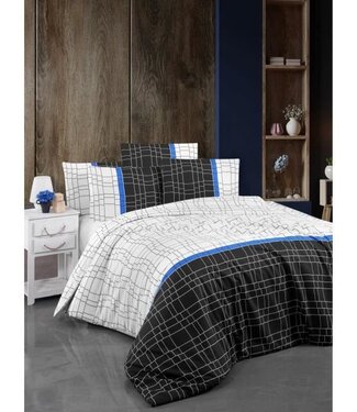 AUCUNE Dekbedovertrek White Elegance 220x240 cm + 2 kussenslopen 60x60 cm, 65% katoen / 35% polyester