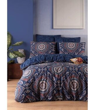 AUCUNE Dekbedovertrek Ocean Blue 220x240 cm + 2 kussenslopen 60x60 cm, 65% katoen / 35% polyester