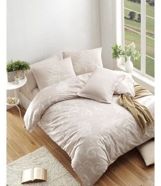 AUCUNE Dekbedovertrek Mink 220x240 cm + 2 kussenslopen 60x60 cm, 65% katoen