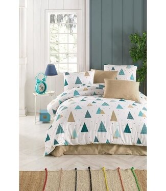 AUCUNE Dekbedovertrek White Elegance 220x240 cm + 2 kussenslopen 60x60 cm, 65% katoen & 35% polyester