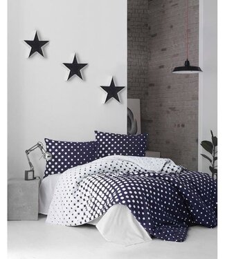 AUCUNE Dekbedovertrek Ocean Blue 220x240 cm + 2 kussenslopen, 100% katoen