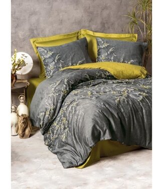 AUCUNE Dekbedovertrek Midnight Satin 220x240 cm + 2 kussenslopen 60x60 cm, 100% satijnkatoen