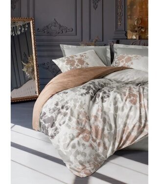 AUCUNE Dekbedovertrek Silver Satin 220x240 cm + 2 kussenslopen 60x60 cm, 100% satijnkatoen
