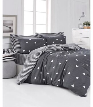AUCUNE Dekbedovertrek Silver Lining 220x240 cm + 2 kussenslopen 60x60 cm, 65% katoen / 35% polyester
