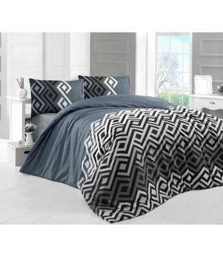 AUCUNE Dekbedovertrek Silver Mist 220x240 cm + 2 kussenslopen 60x60 cm, 65% katoen / 35% polyester