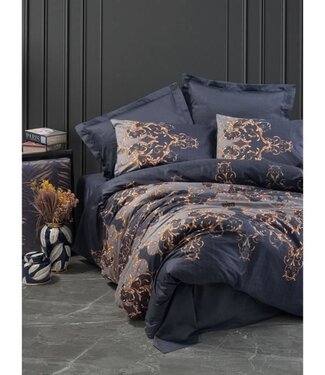 AUCUNE Duvet Cover Ocean Satin 220x240 cm + 2 Pillowcases, 100% Satin Cotton