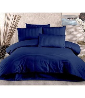AUCUNE Dekbedovertrek Ocean Blue 220x240 cm + 2 kussenslopen, 80% katoen 20 polyeser