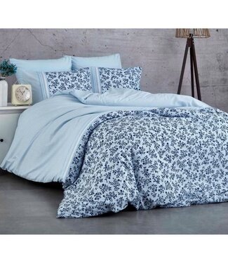 AUCUNE Dekbedovertrek Ocean Blue 220x240 cm + 2 kussenslopen, 100% katoen