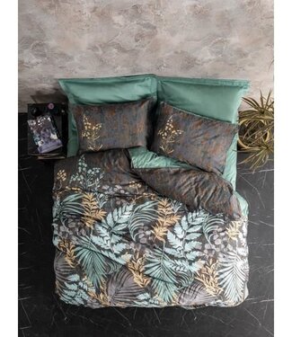 AUCUNE Dekbedovertrek Mint Satin 220x240 cm + 2 kussenslopen 60x60 cm, 100% satijnkatoen