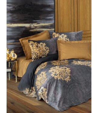 AUCUNE Dekbedovertrek Midnight Satin 220x240 cm + 2 kussenslopen, 100% satijnkatoen