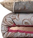 Grijze Beddengoedset 220x240 cm + 2 kussenslopen, 65% katoen