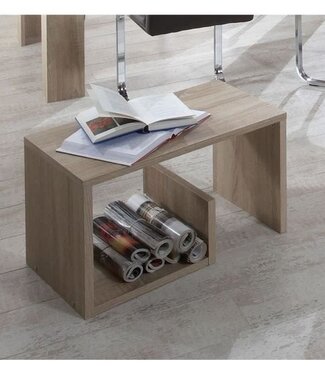 AUCUNE Side Table Mike – Coffee Table Oak Decor L59 x H38 x D36 cm