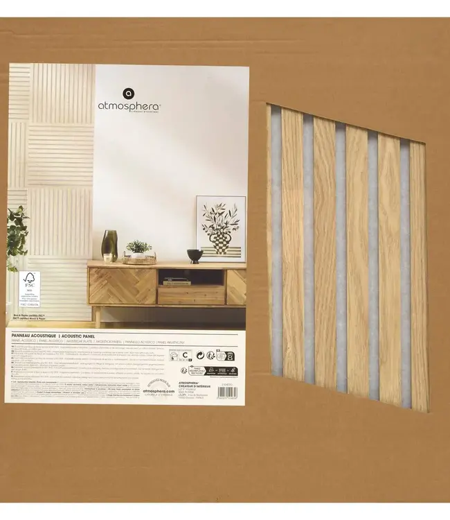 Colva Akoestisch Wandpaneel – Licht Eiken Effect