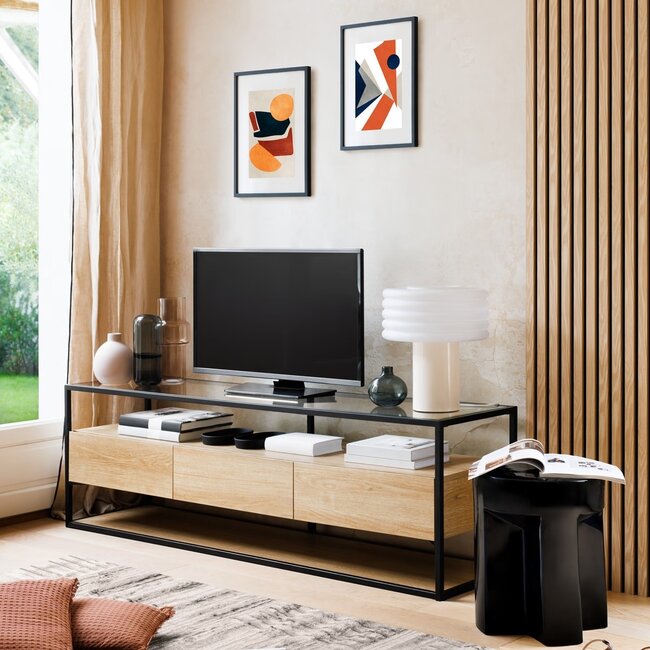 Colva Acoustic Wall Panel – Light Brown Oak Effect