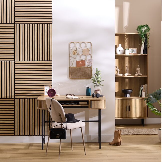 Colva Akoestisch Wandpaneel – Licht Bruin Eiken Effect