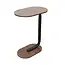 Bijzettafel - Bruin - Banktafel - Metaal met Hout - 45x28x60 cm