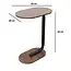Bijzettafel - Bruin - Banktafel - Metaal met Hout - 45x28x60 cm
