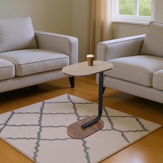 Ceruzo Brown & Black Side Table 45x28x60 cm