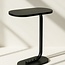 Black Side Table 45x28x60 cm – Metal & Wood Sofa Table