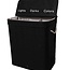 Laundry Basket with 3 Compartments – Sorter 100L – Bamboo – Black