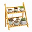 Ceruzo Plantenrek Bamboe 2-laags – 50x28x54 cm