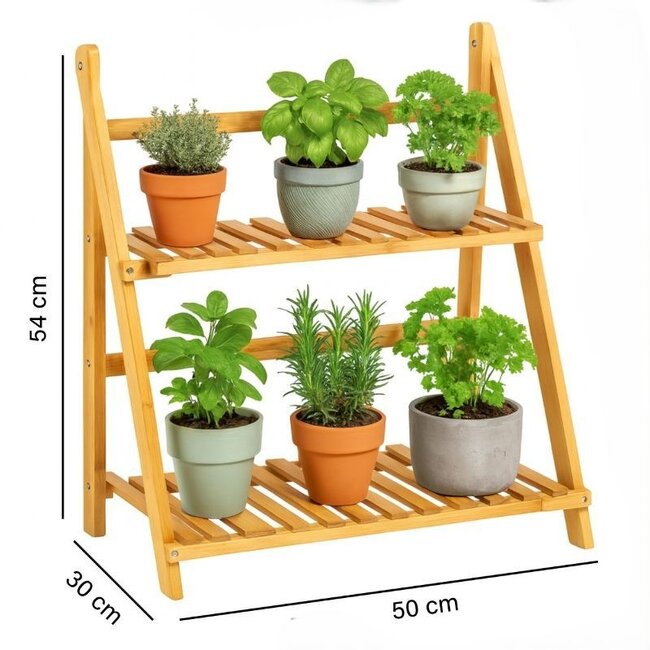 Plantenrek - Bamboe - 50x28x54