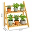 Bamboo Plant Stand 2-Tier – 50x28x54 cm