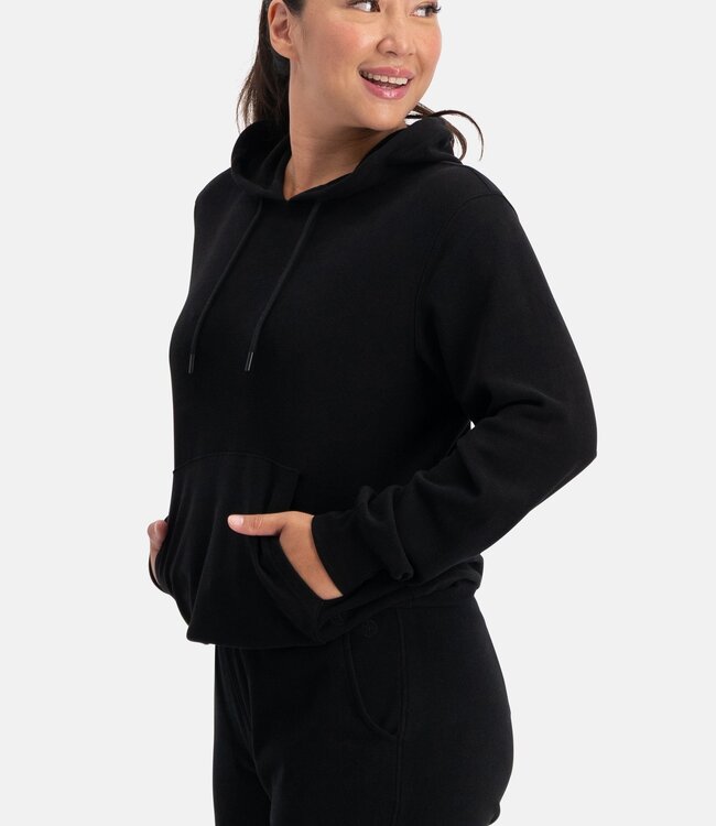 Bamboe Hoodie Lange Mouwen – Zwart - Gaby