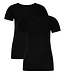 Bamboo basics dames T-shirts zwart 2-Pack
