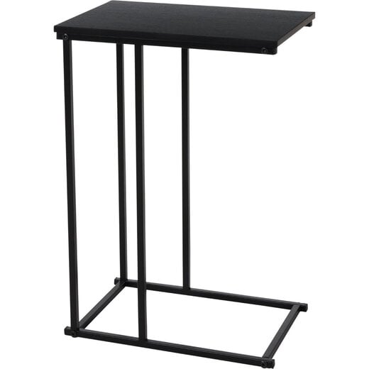 Trends4You Side table - Bench table - Black - metal and wood - 40x26xH58cm